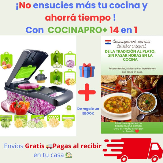 COCINAPRO+  CORTADOR DE VERDURAS 14 EN 1